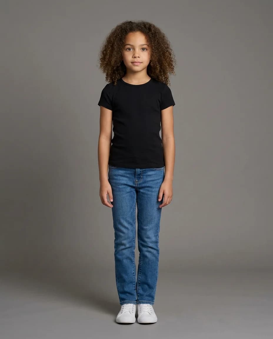 AI fashion photoshoot - model under 10 example