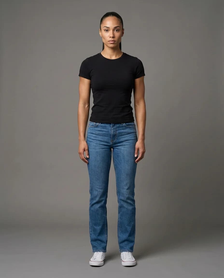 AI fashion photoshoot - athletic model example