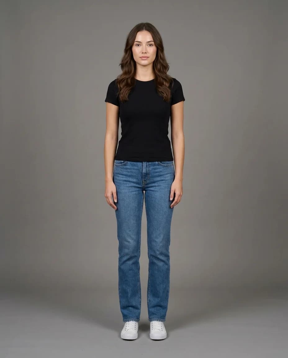 AI fashion photoshoot - standard model example