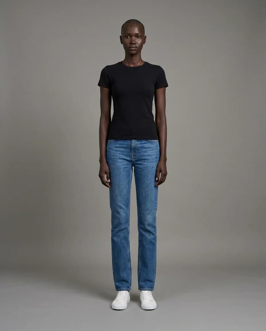 AI fashion photoshoot - tall model example