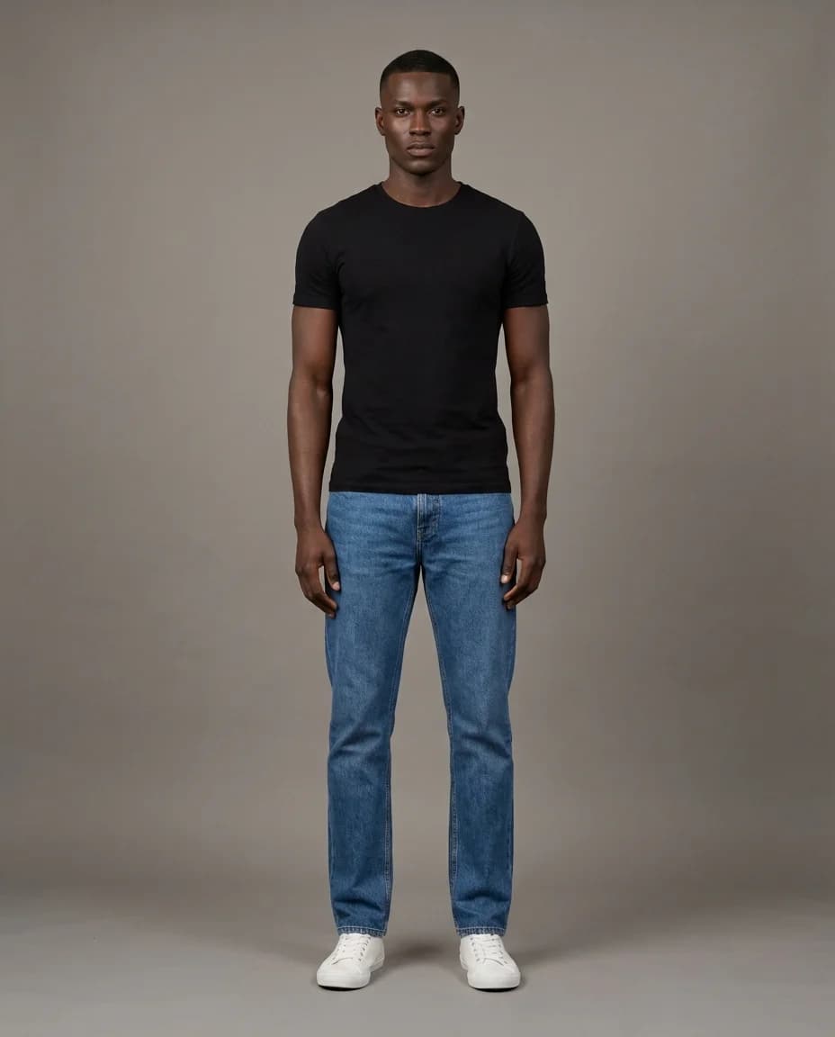 AI fashion photoshoot - black model example