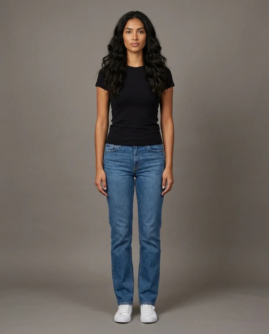 AI fashion photoshoot - latina model example