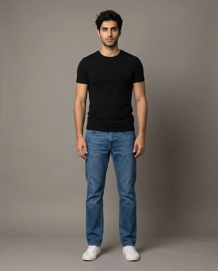 AI fashion photoshoot - middle eastern model example