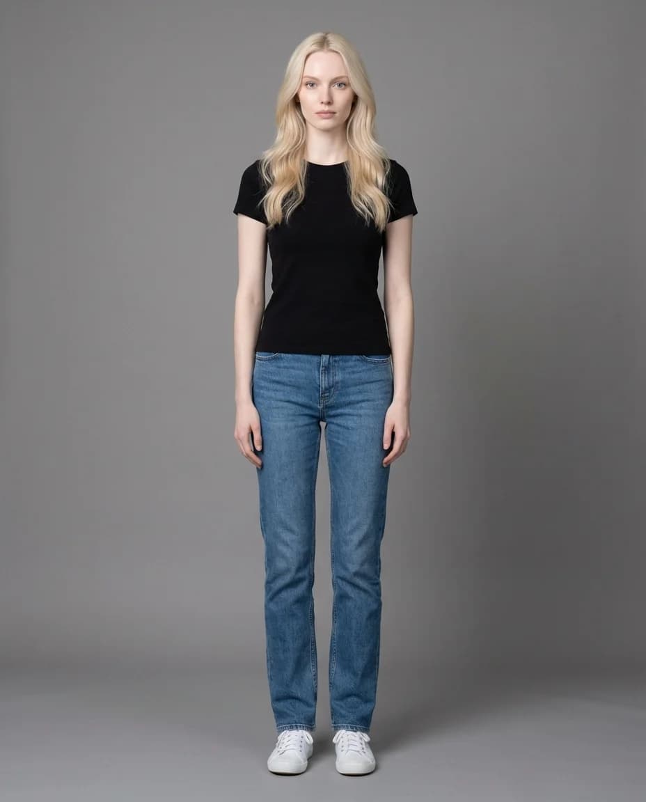 AI fashion photoshoot - white model example