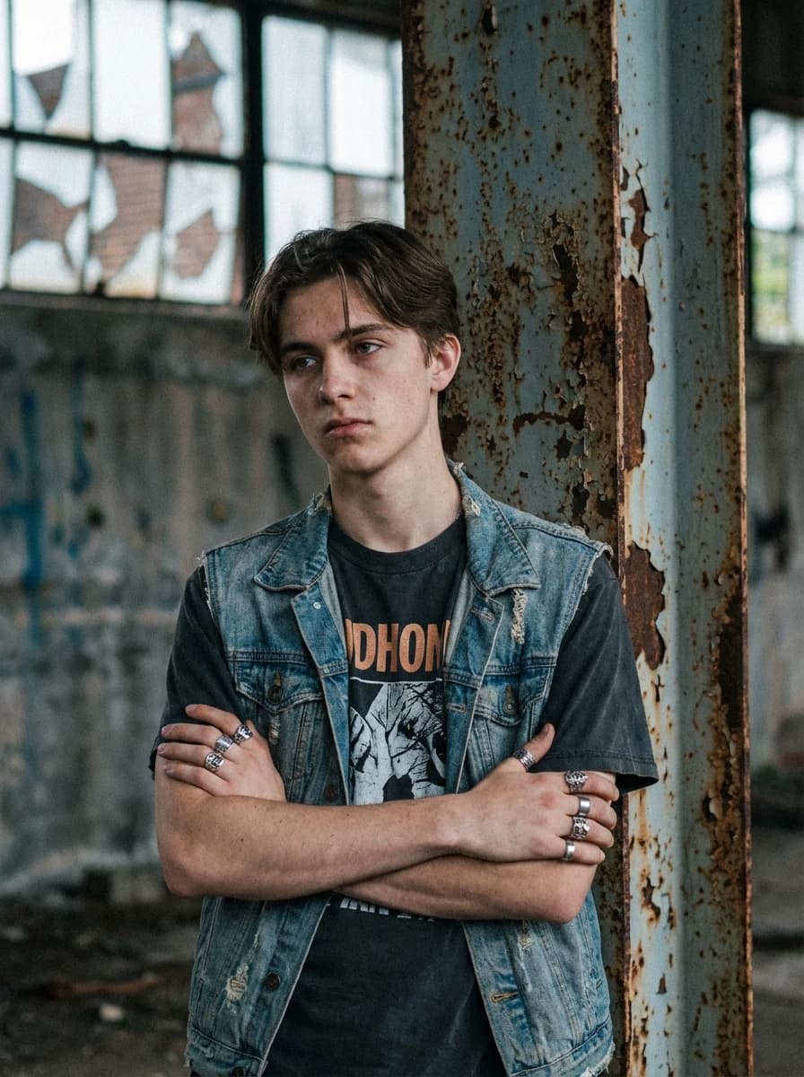 Abandoned Industrial Warehouse fashion photography example 2