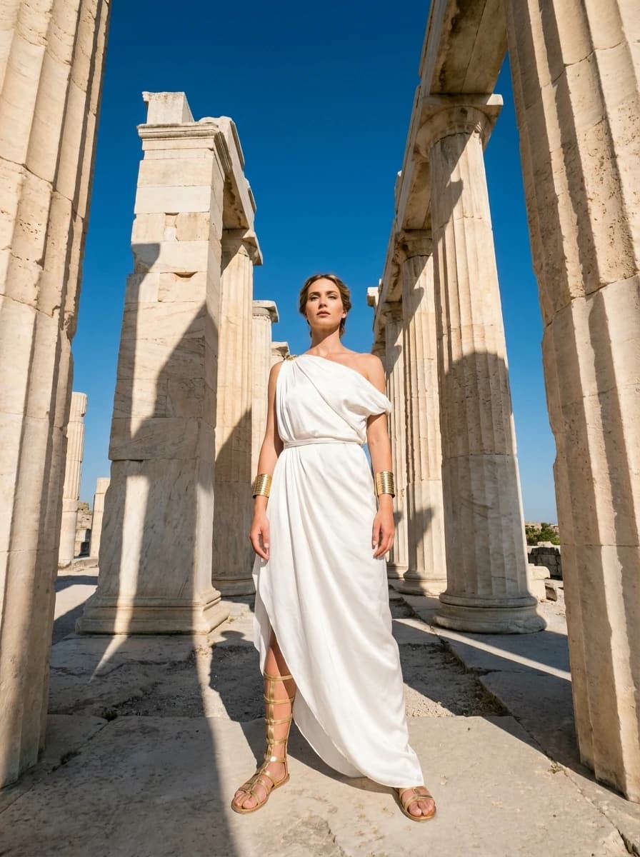 Ancient Greek Ruins fashion photography example 1