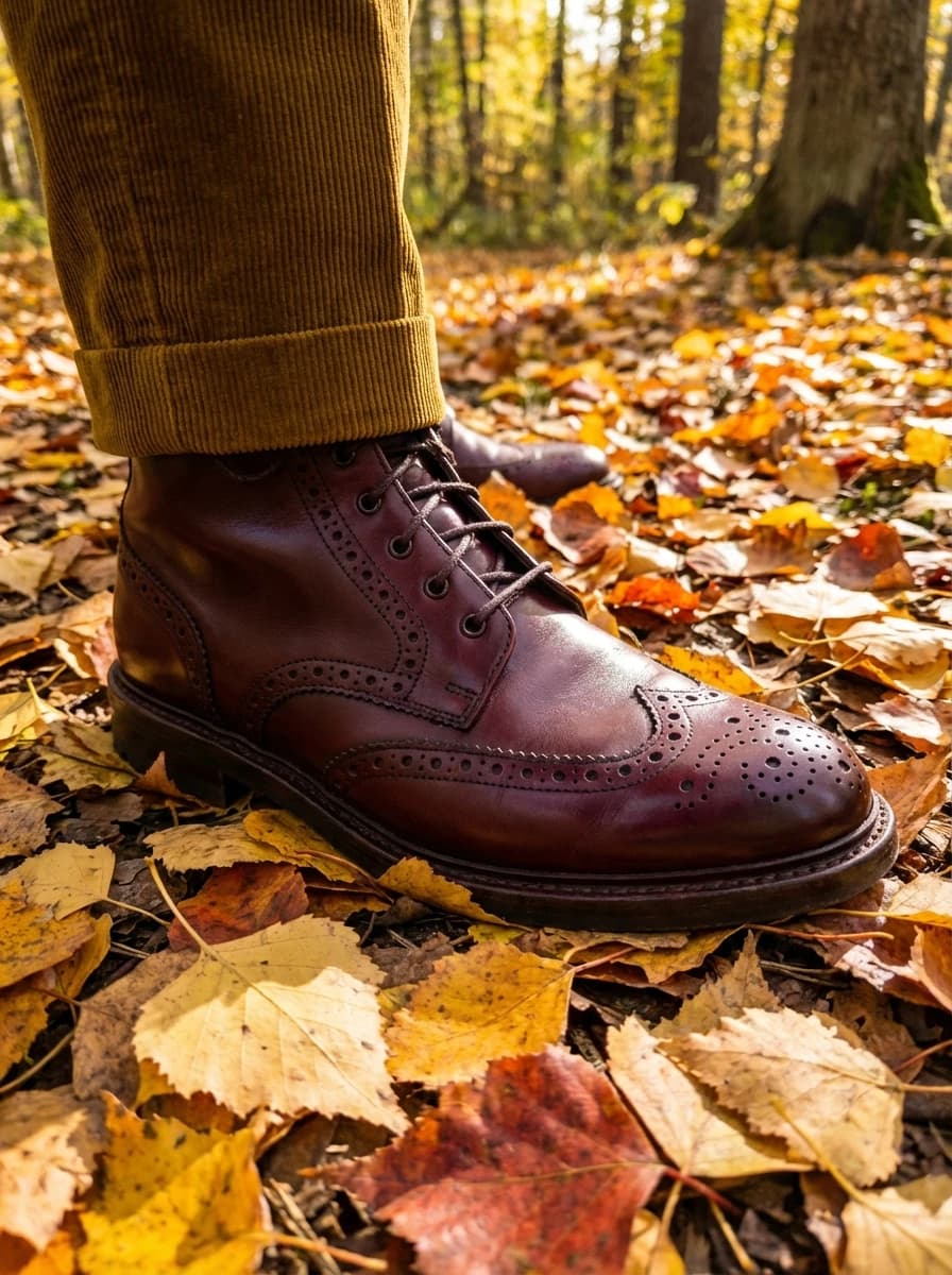 Autumn Birch Forest fashion photography example 3