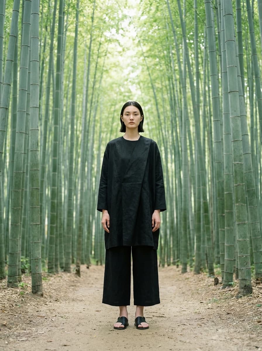 Kyoto Bamboo Forest fashion photography example 1