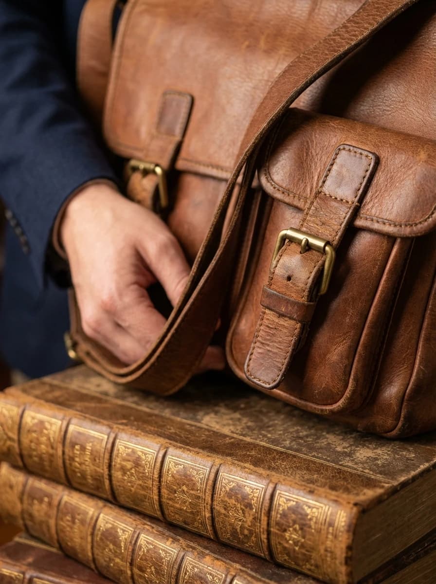 Baroque Library with Leather Books fashion photography example 3