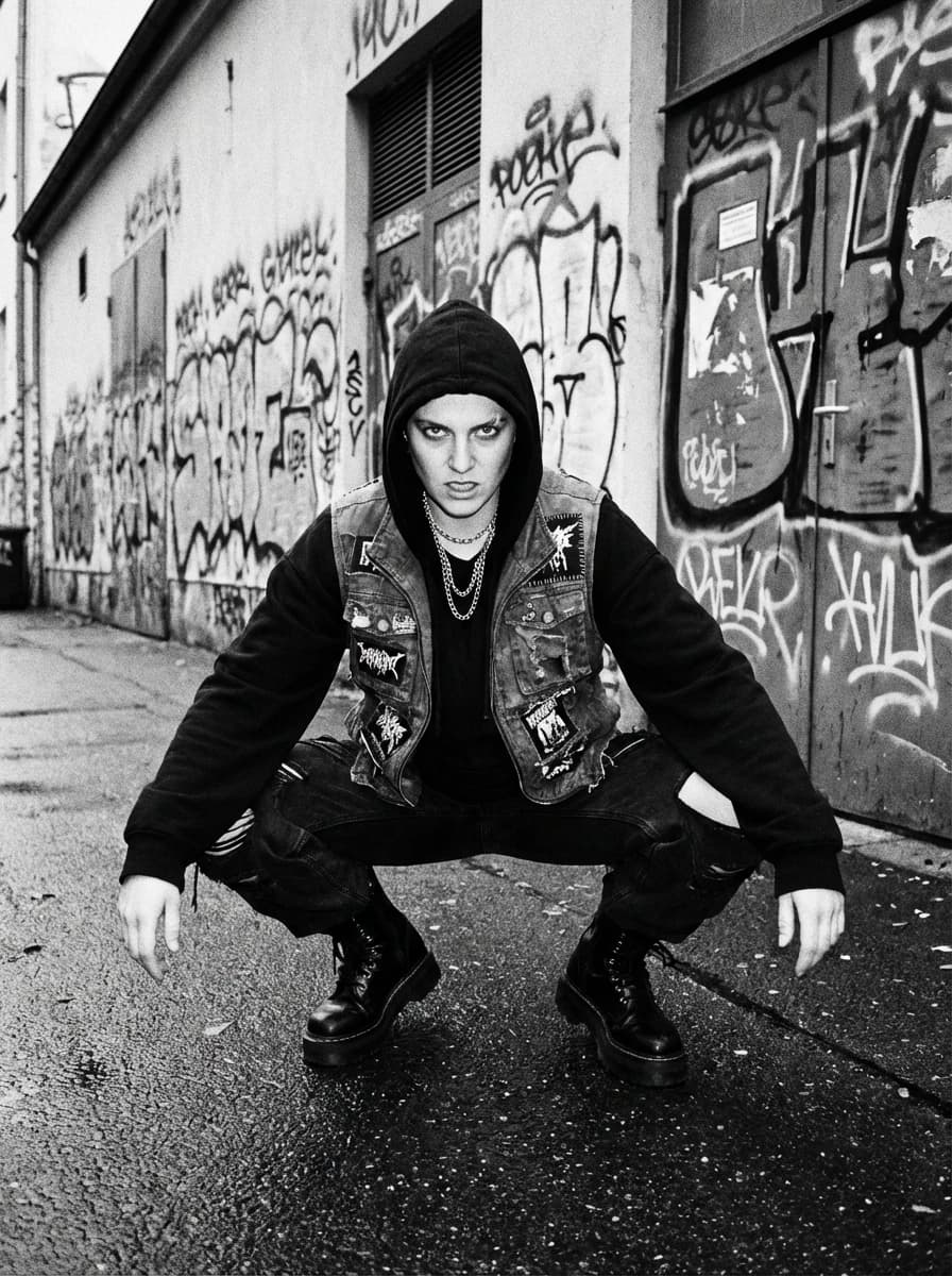 Berlin Street Art District fashion photography example 1