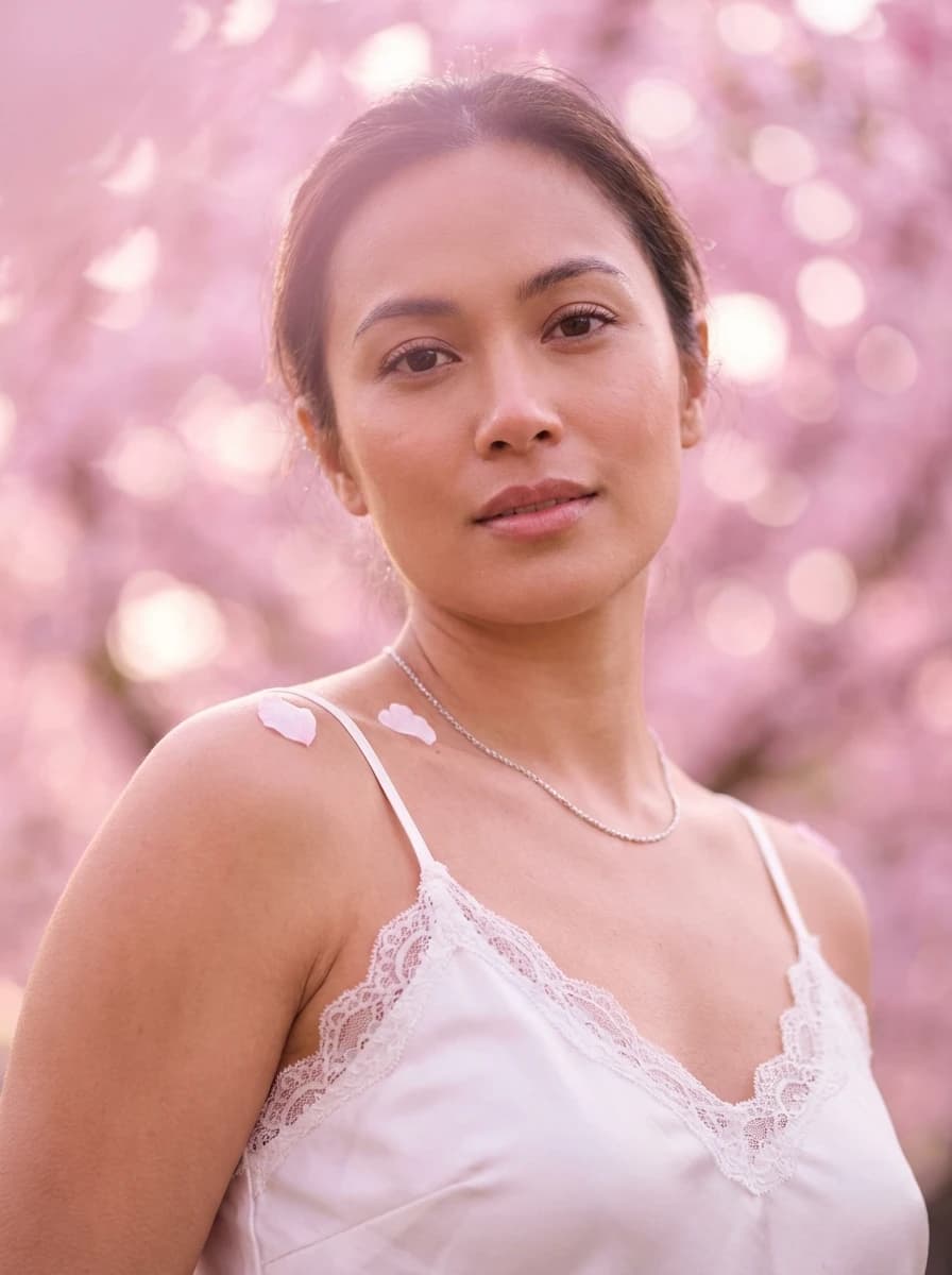 Cherry Blossom Orchard fashion photography example 2