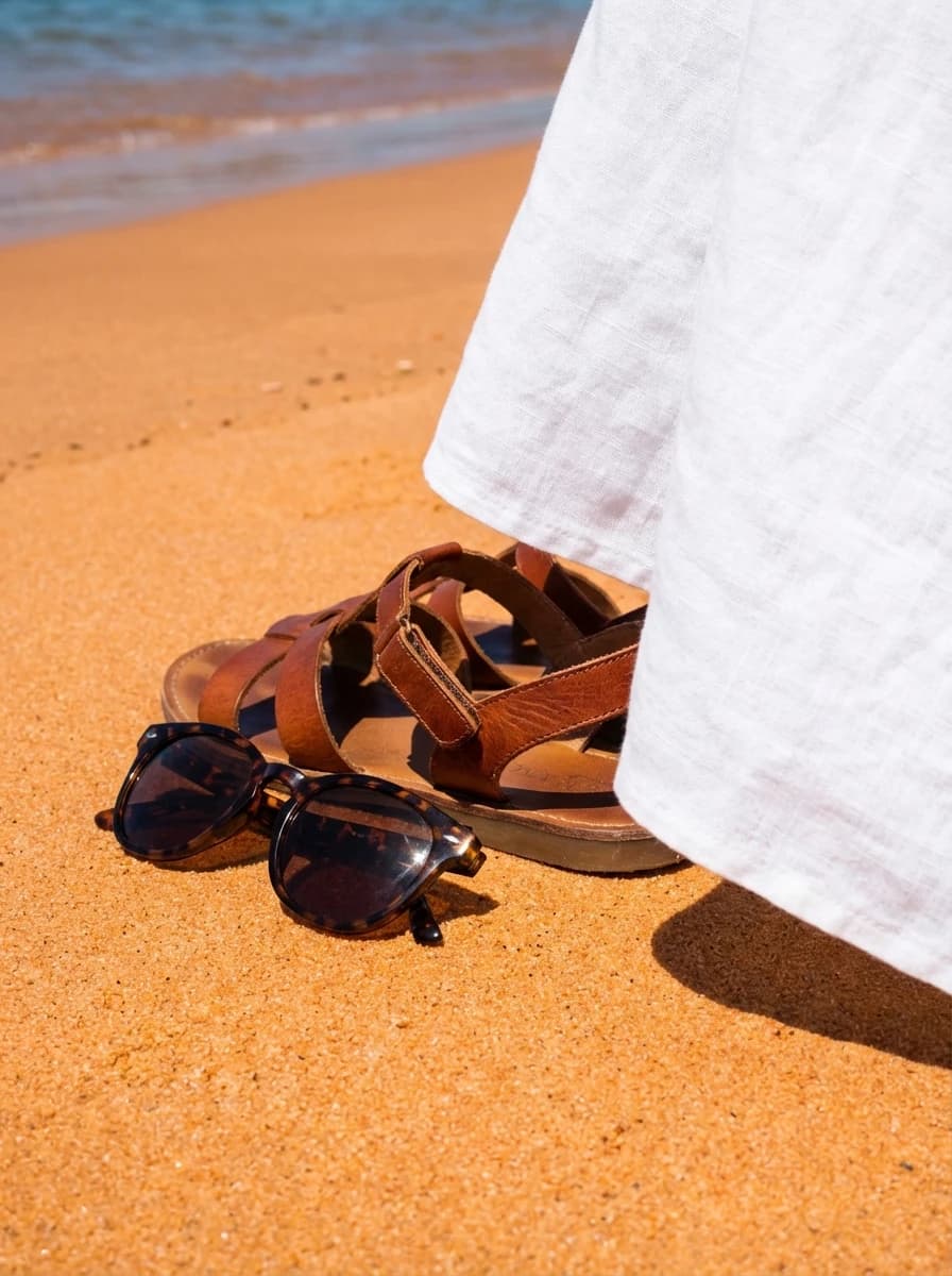 Desert Oasis with Palm Trees fashion photography example 3