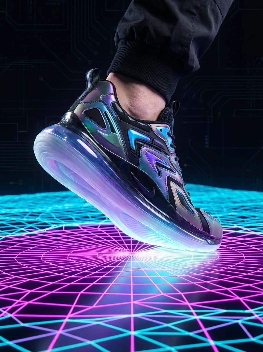 Digital Metaverse Glitch Environment fashion photography example 3