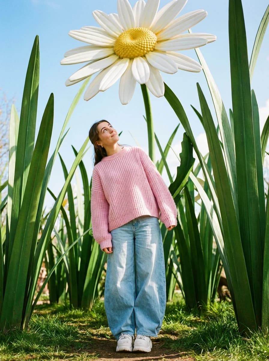 Giant Oversized Garden fashion photography example 1