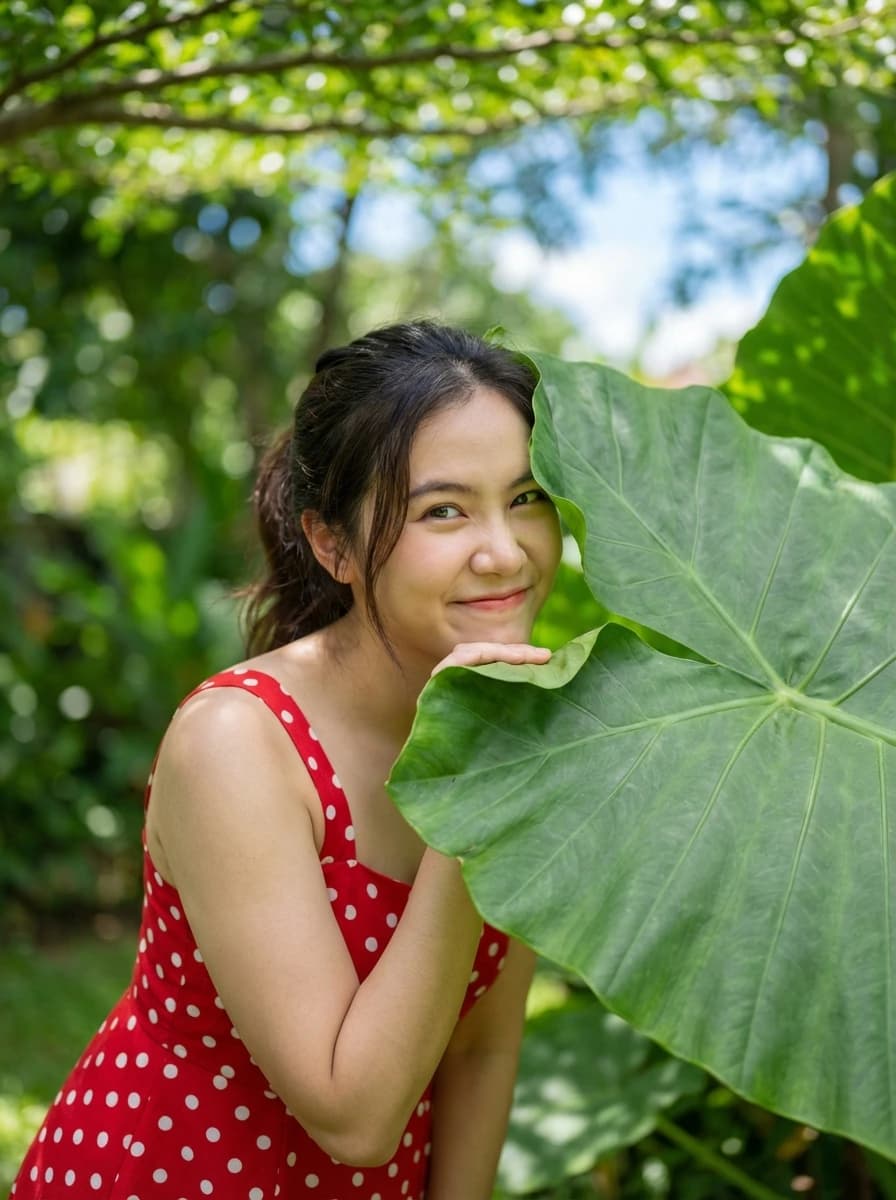 Giant Oversized Garden fashion photography example 2