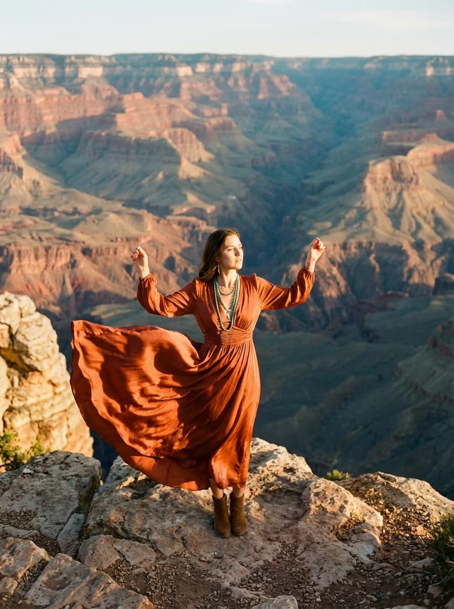 Grand Canyon Edge fashion photography example 1