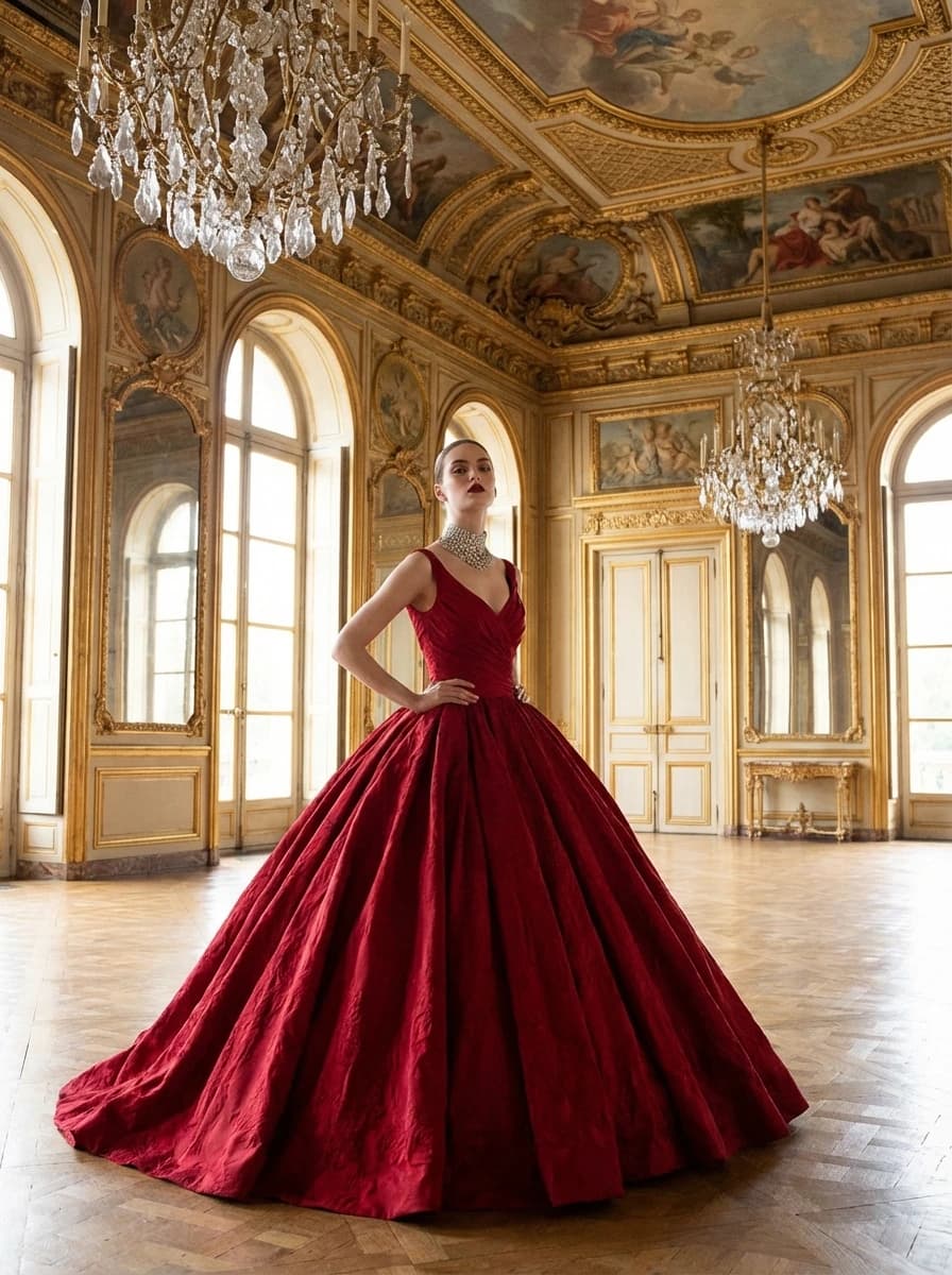 Grand French Chateau Interior fashion photography example 1