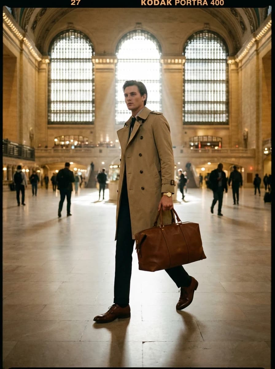 Historic Train Station fashion photography example 1