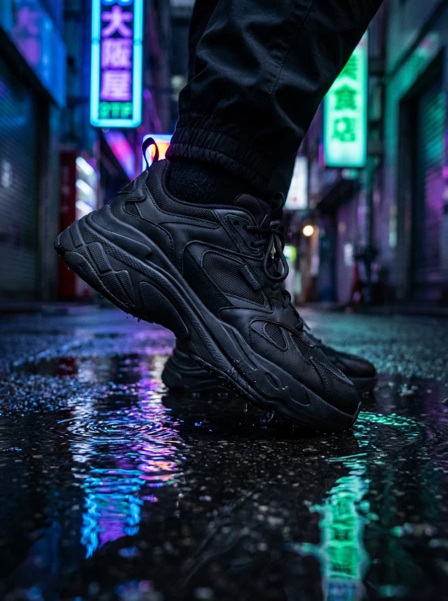 Hong Kong Neon Alleyway fashion photography example 3