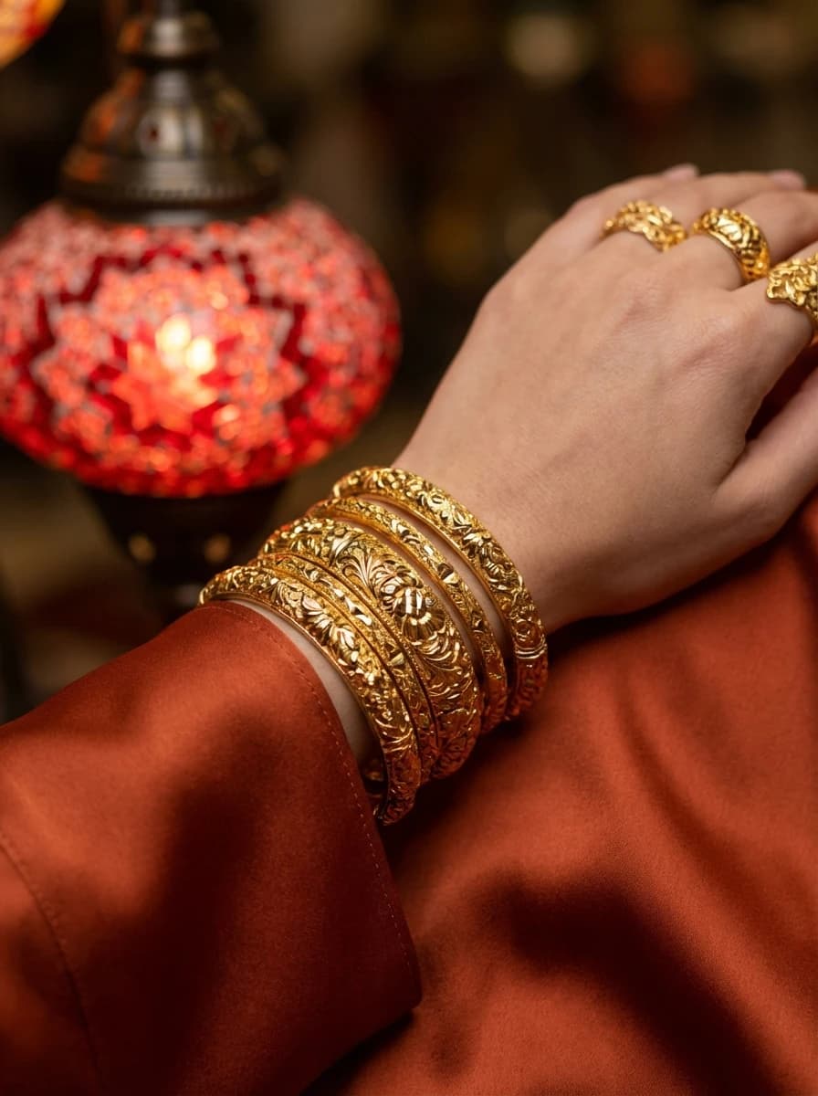 Istanbul Lantern-Lit Bazaar fashion photography example 3