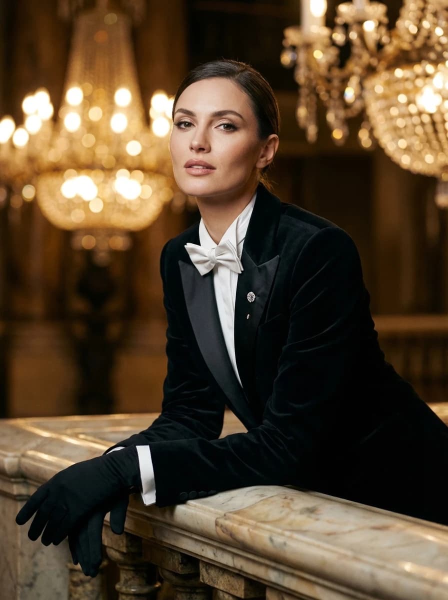 Lavish Opera House Staircase fashion photography example 2