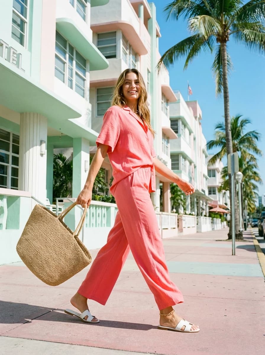 Miami Art Deco Beachfront fashion photography example 1