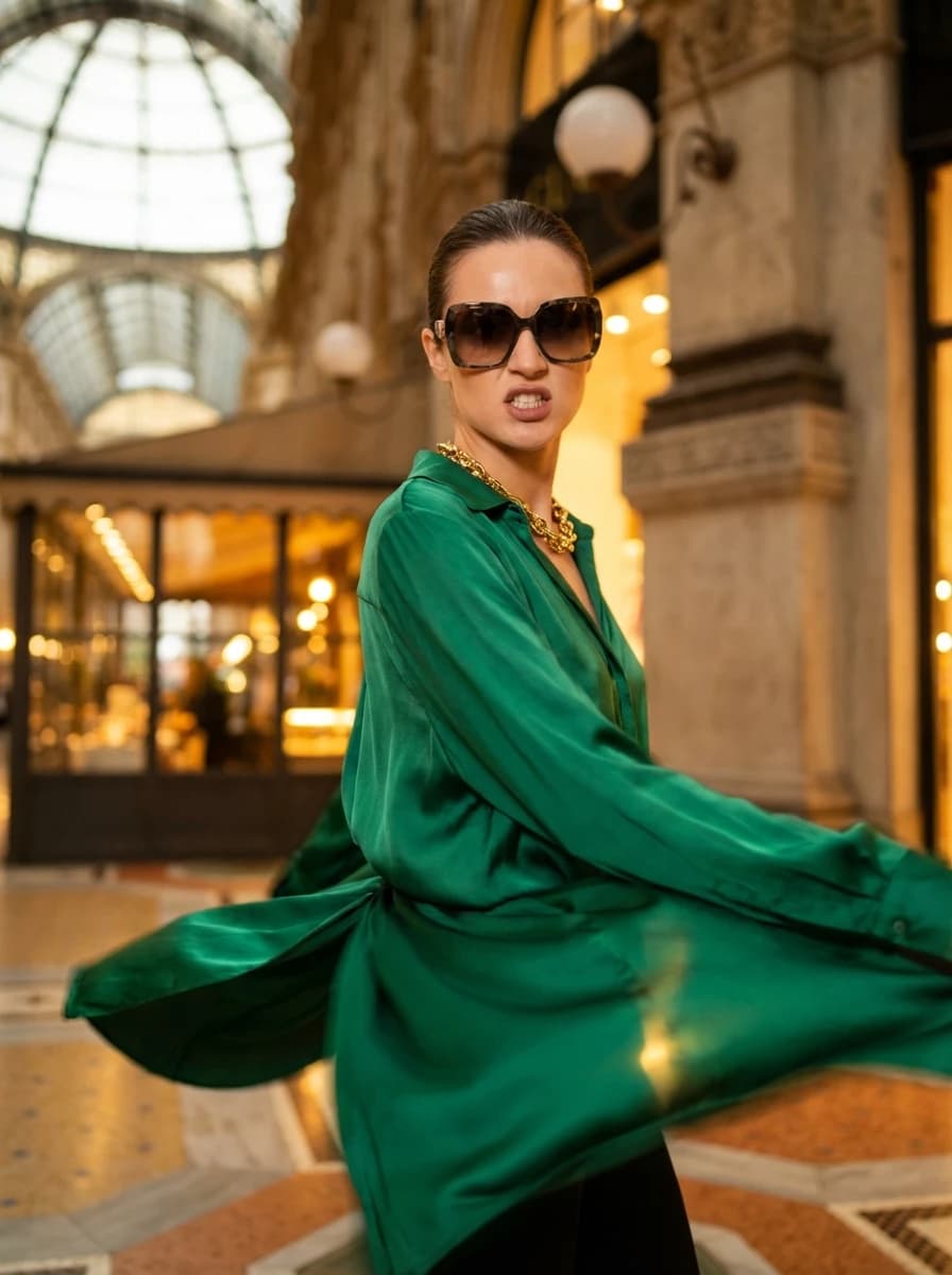 Milan Glass-Vaulted Galleria fashion photography example 2