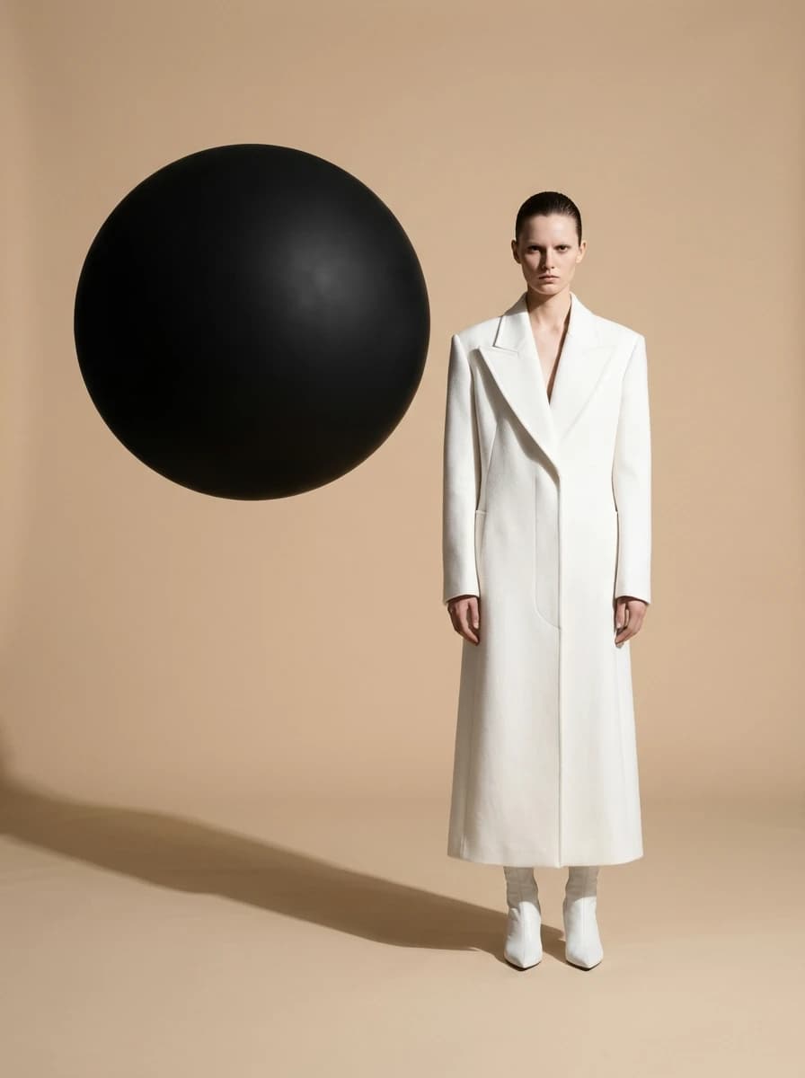 Minimalist Abstract Geometric Void fashion photography example 1