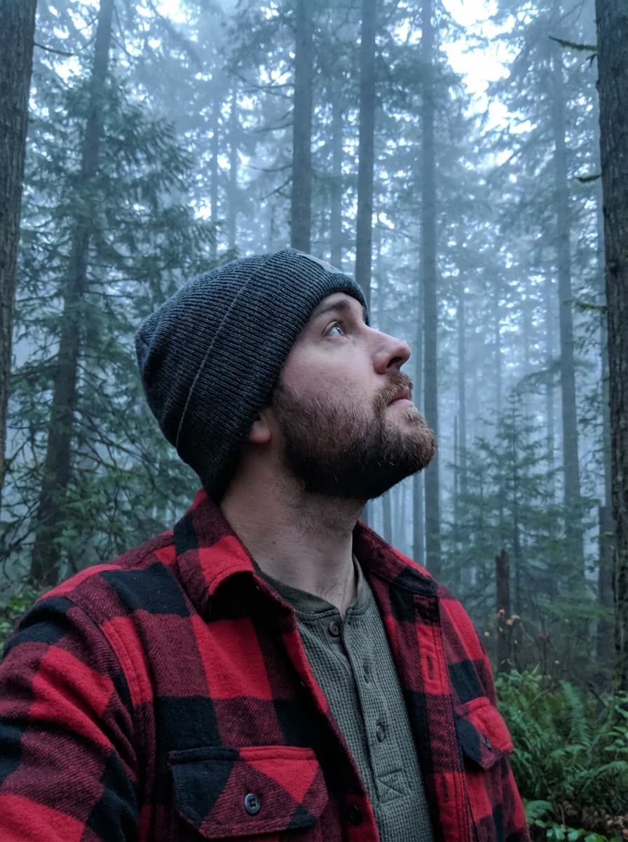 Misty Pine Forest fashion photography example 2
