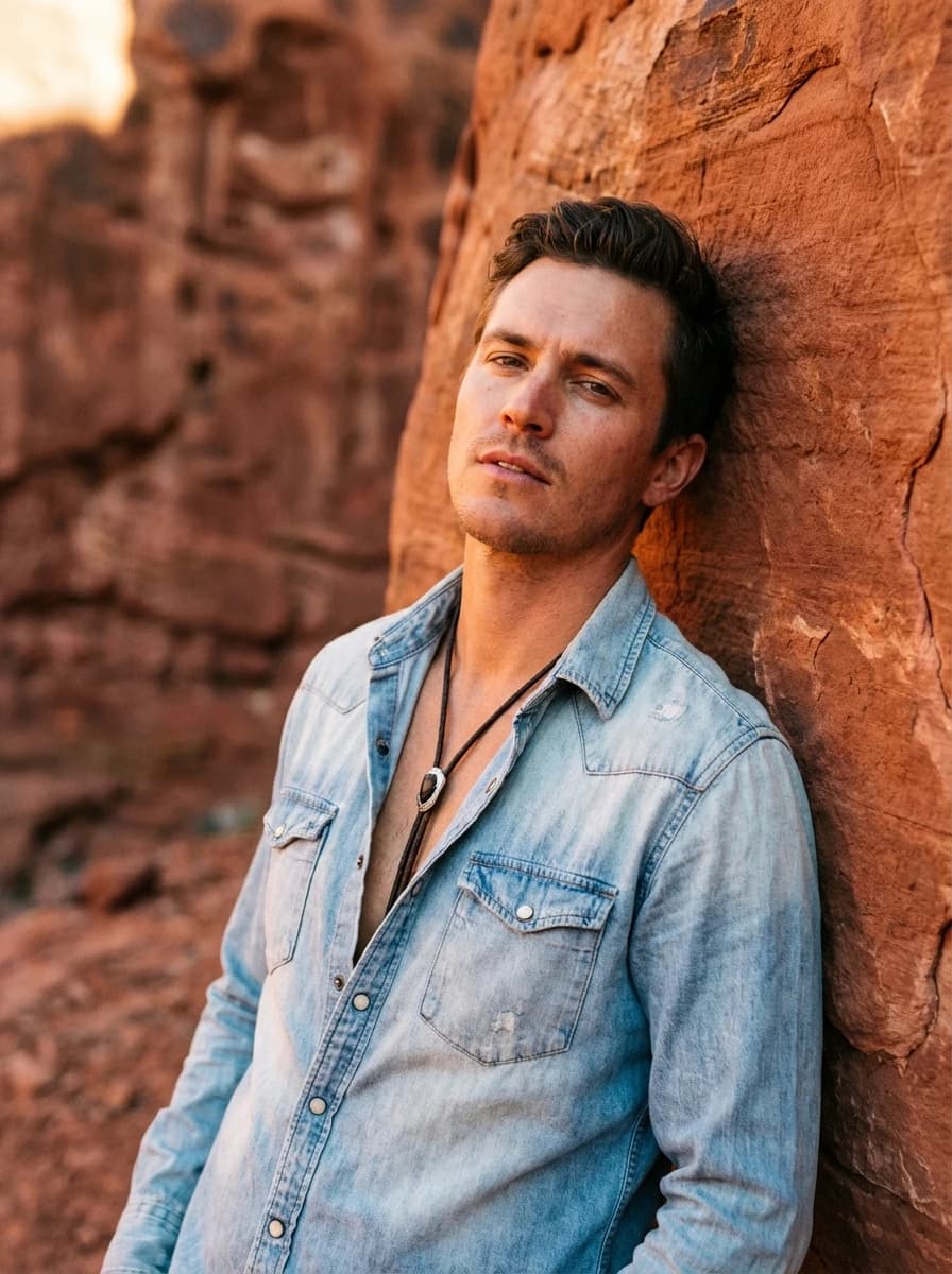 Mojave Red Rock Desert fashion photography example 2