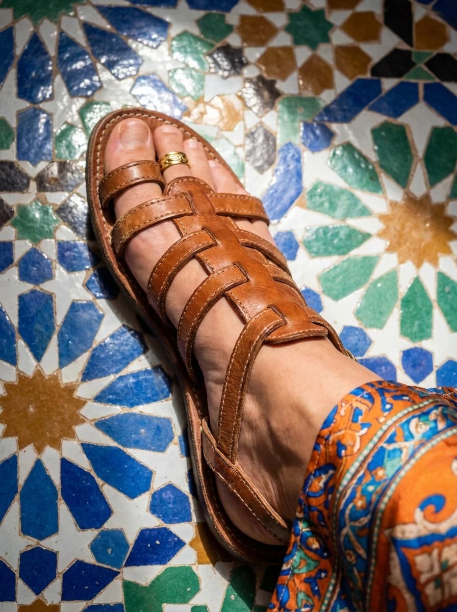Moroccan Riad with Mosaic Tiles fashion photography example 3