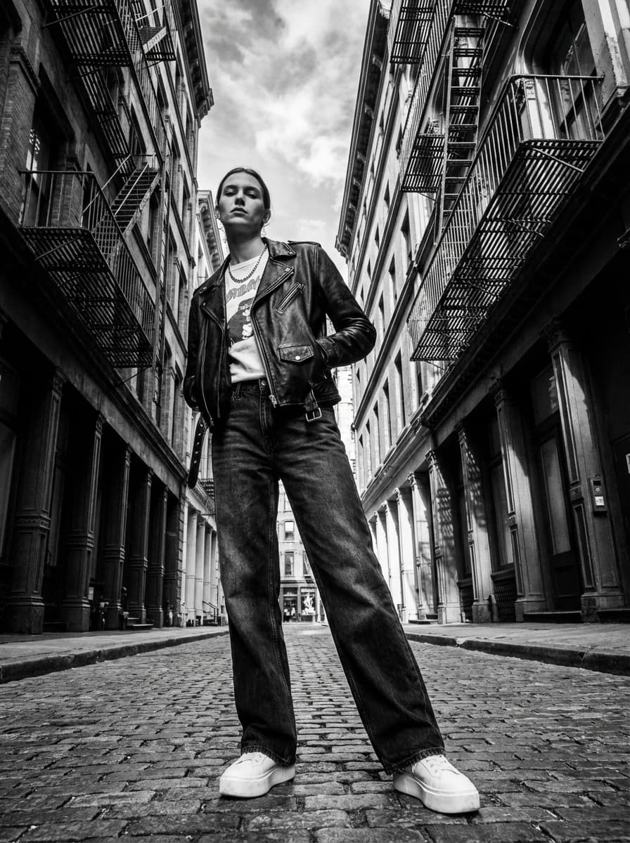 New York Cast-Iron District fashion photography example 1