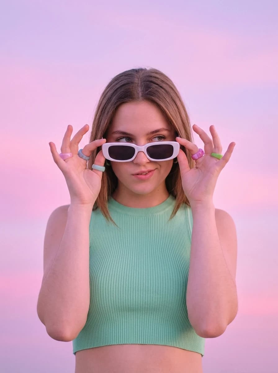 Pastel Vaporwave Dreamscape fashion photography example 2