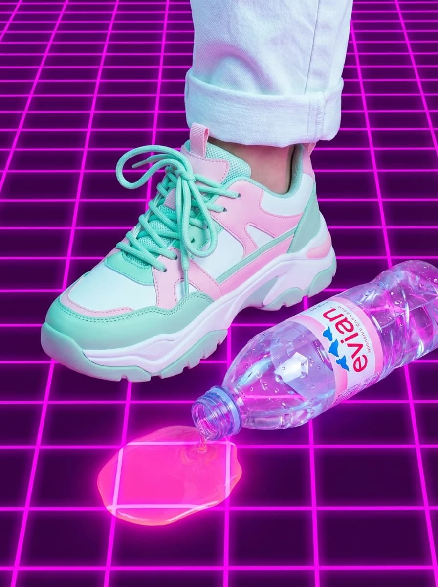 Pastel Vaporwave Dreamscape fashion photography example 3