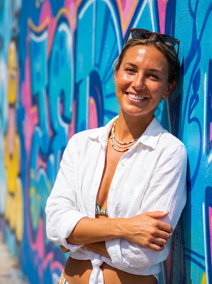 Rio Vibrant Painted Hillside fashion photography example 2