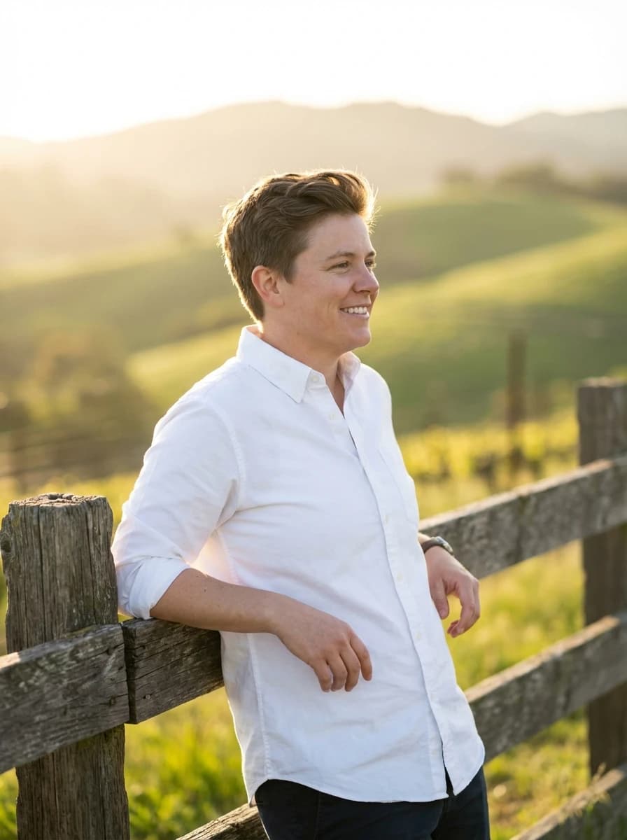 Rolling Tuscan Vineyards fashion photography example 2
