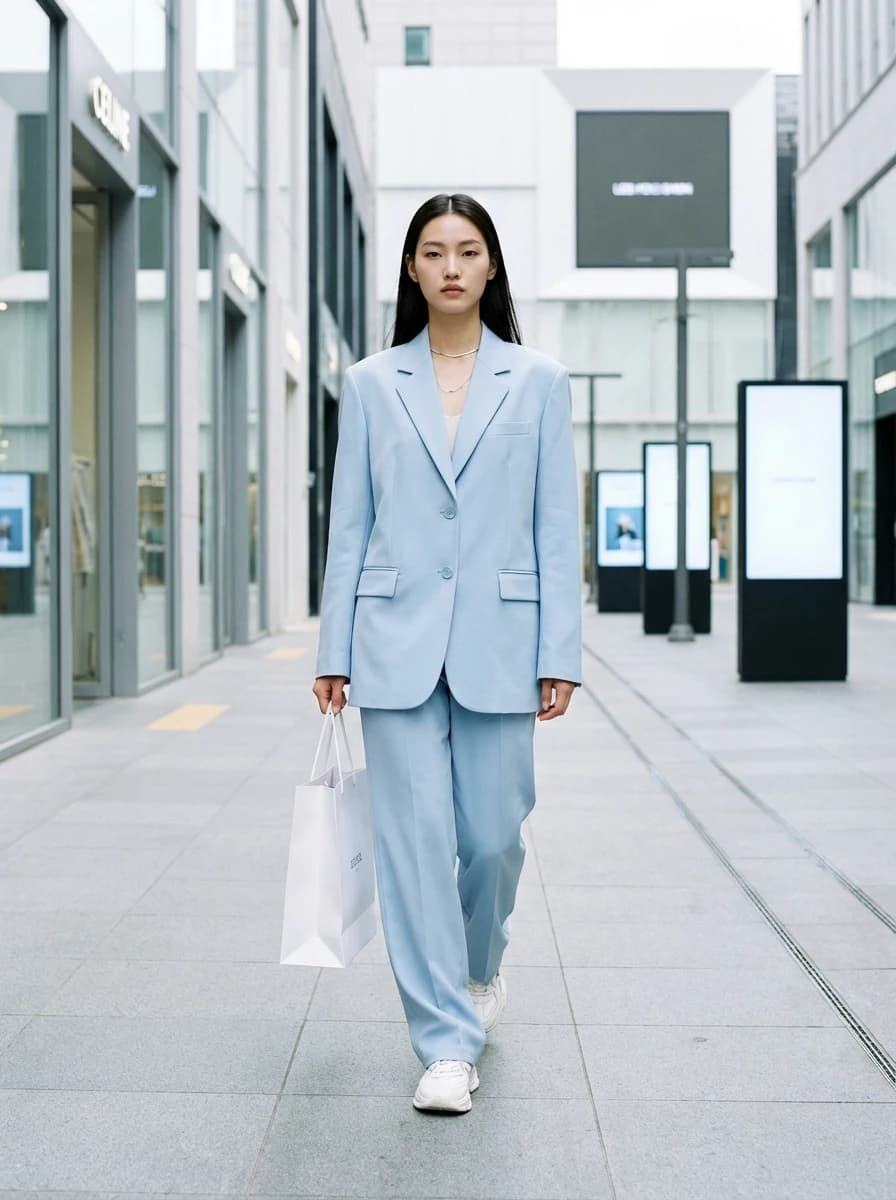 Seoul Modern Shopping District fashion photography example 1