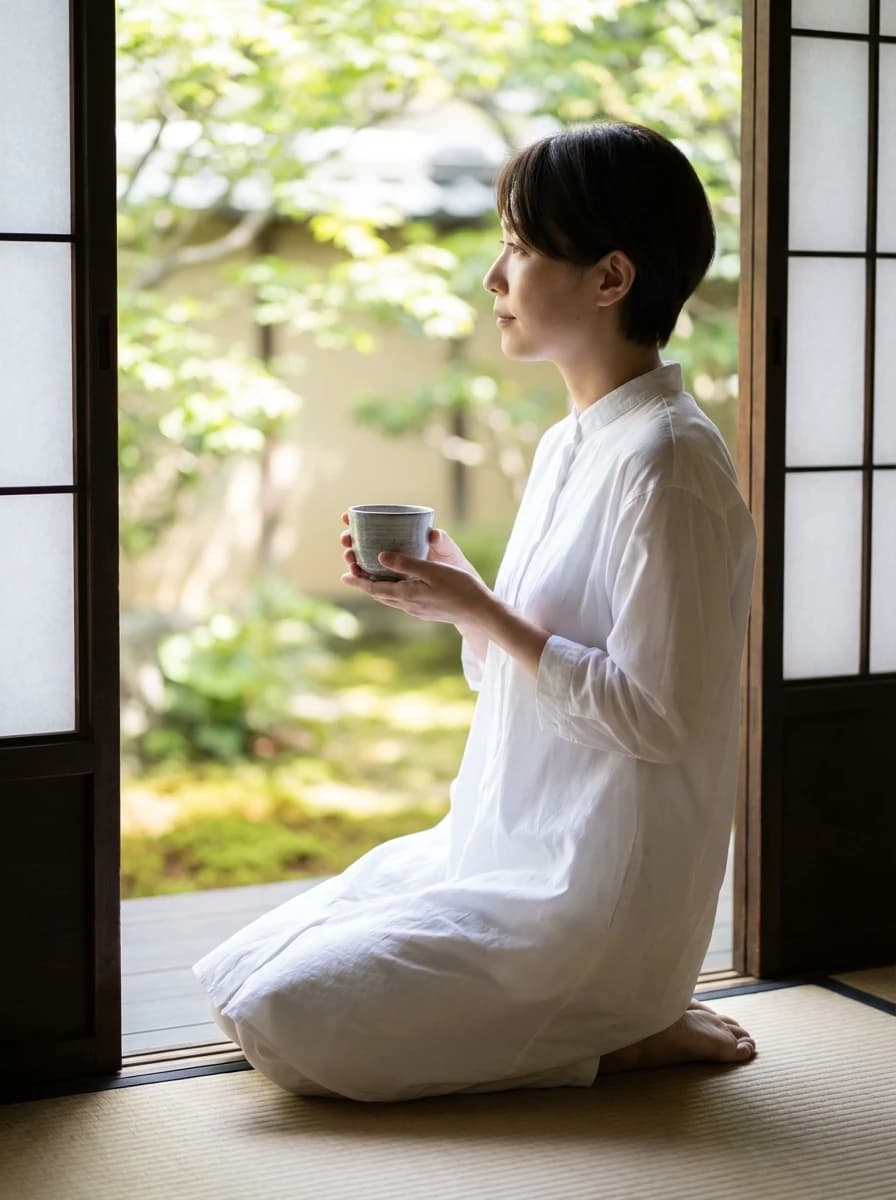 Traditional Japanese Ryokan fashion photography example 2