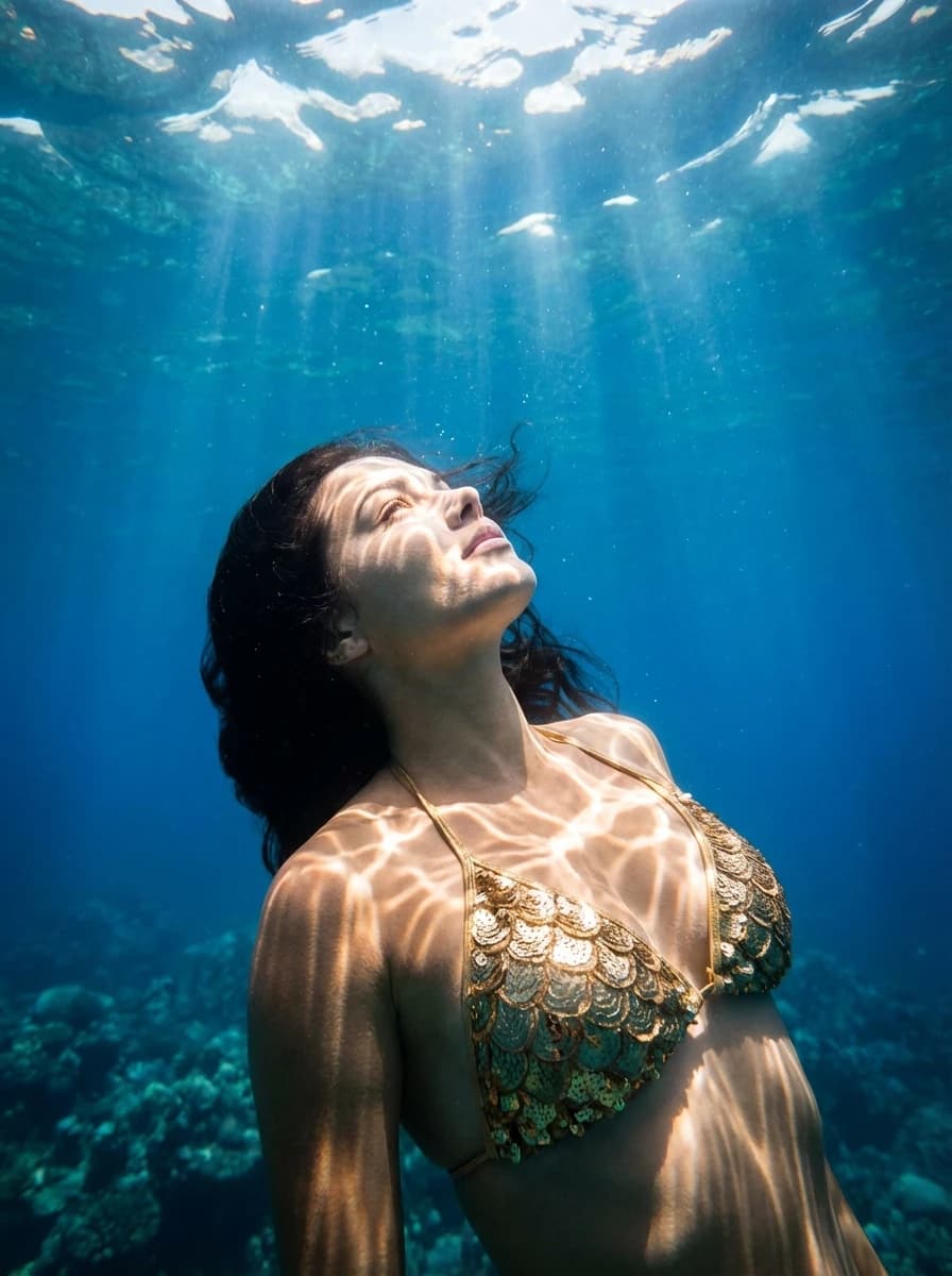 Underwater Coral Reef fashion photography example 2