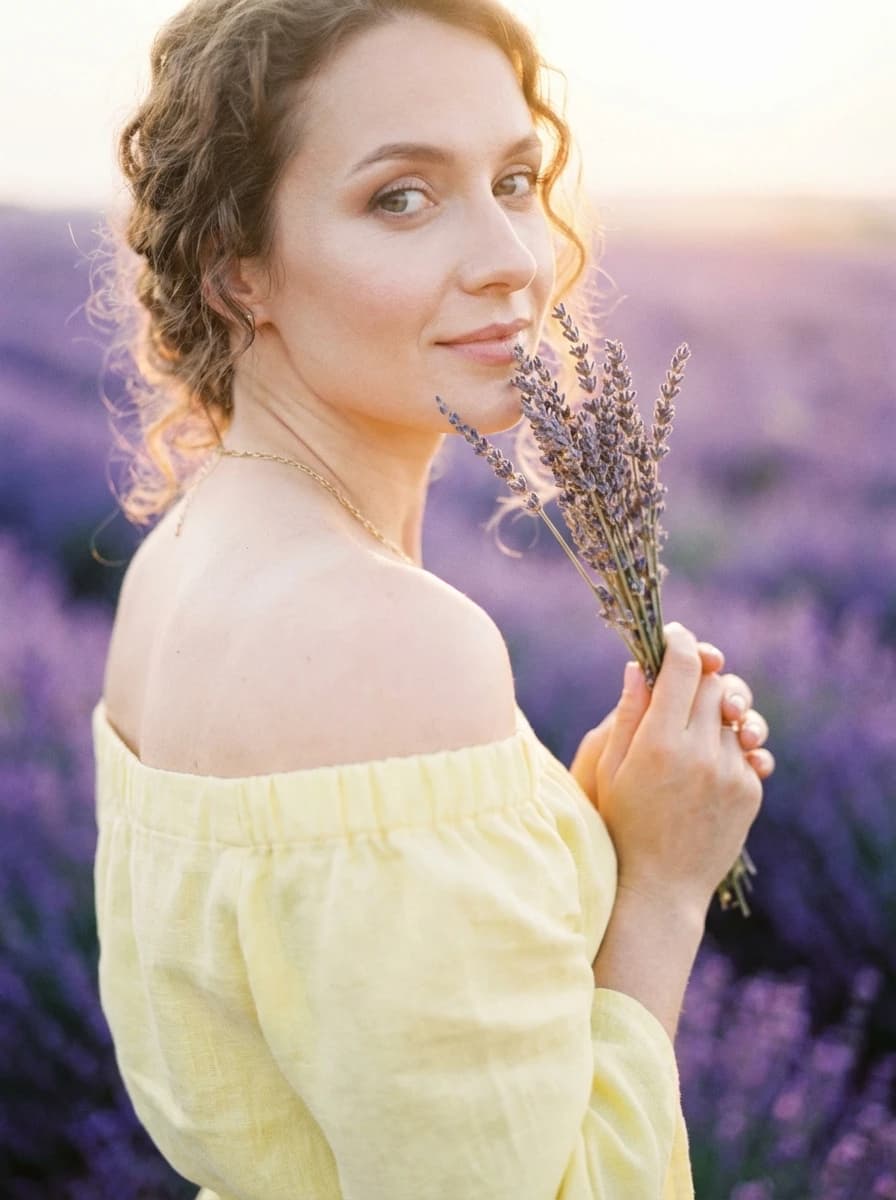 Vibrant Lavender Fields fashion photography example 2