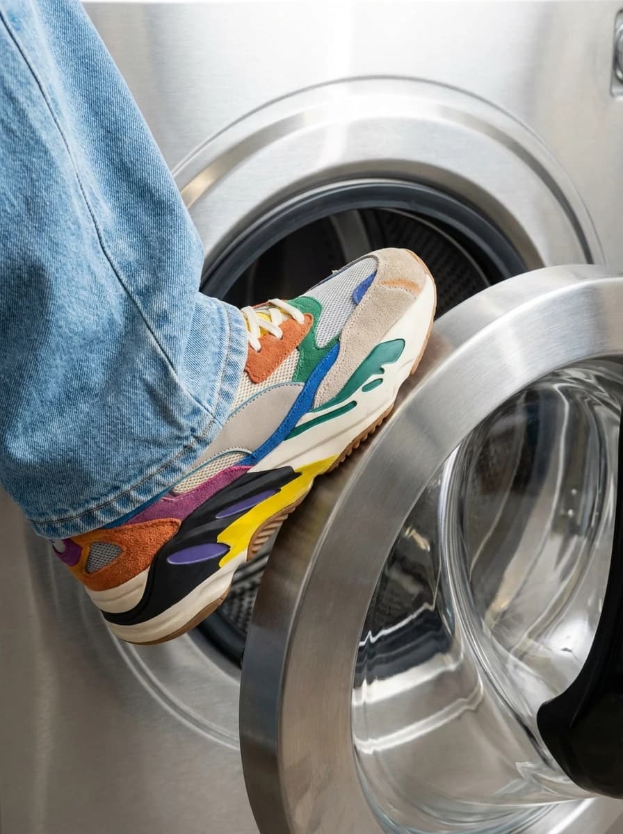 Vintage Neon Laundromat fashion photography example 3