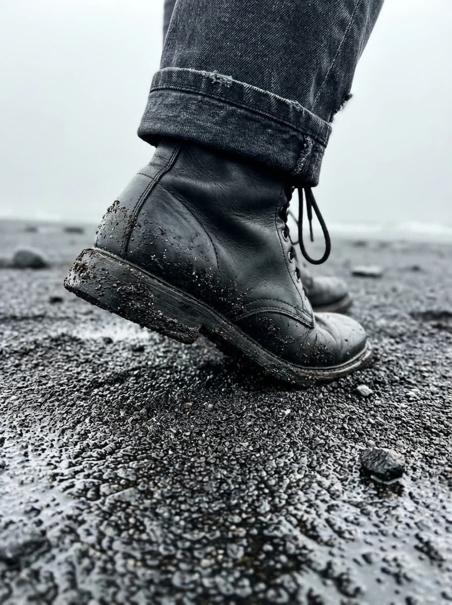 Volcanic Black Sand Beach fashion photography example 3