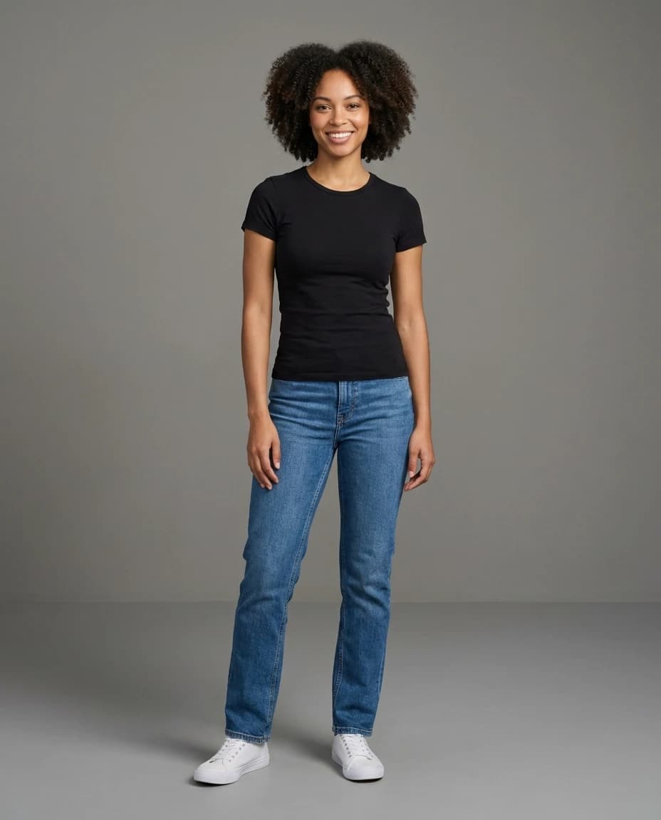 AI fashion photoshoot - casual commercial apparel