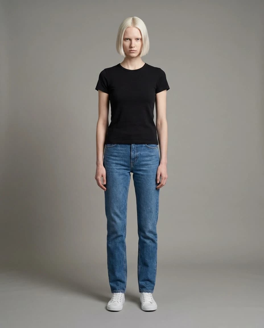 AI fashion photoshoot - editorial style example