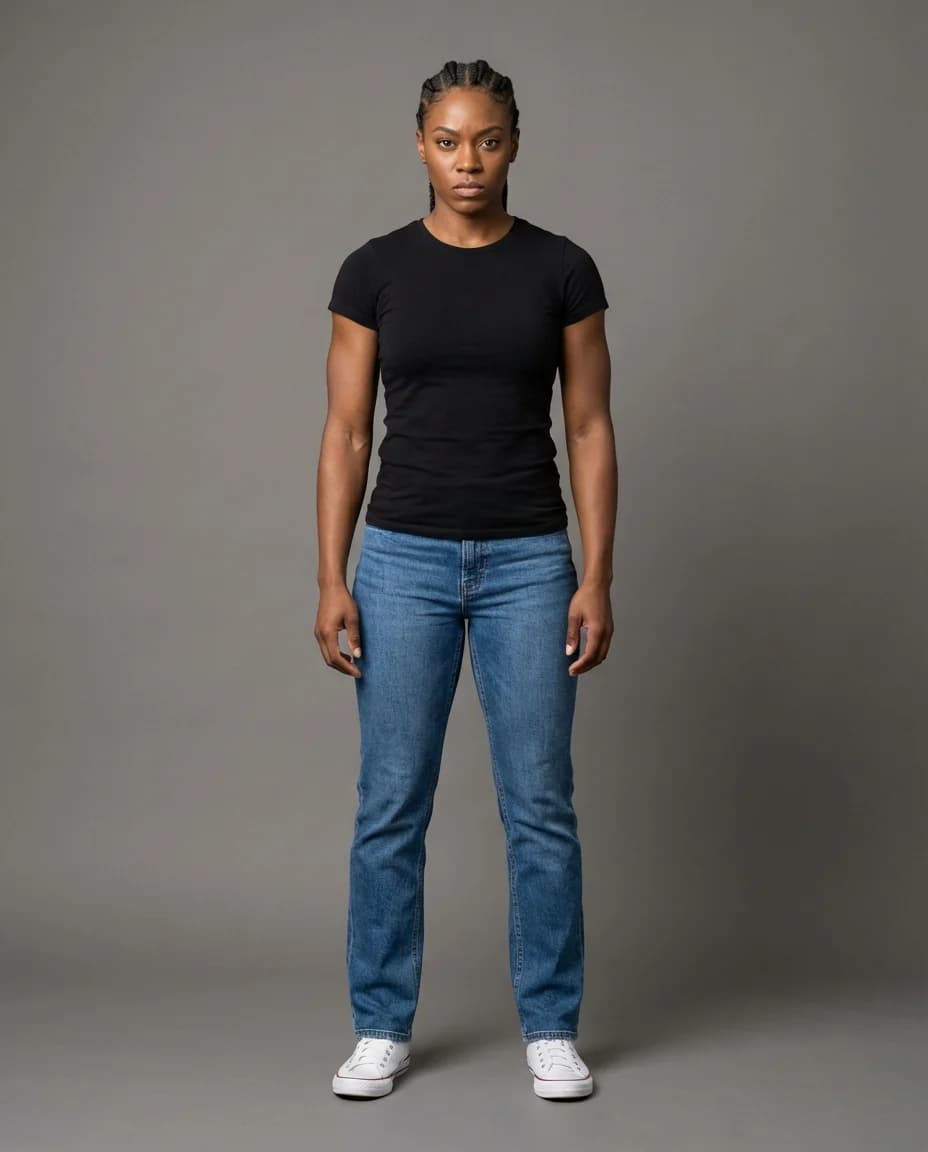 AI fashion photoshoot - gym apparel model