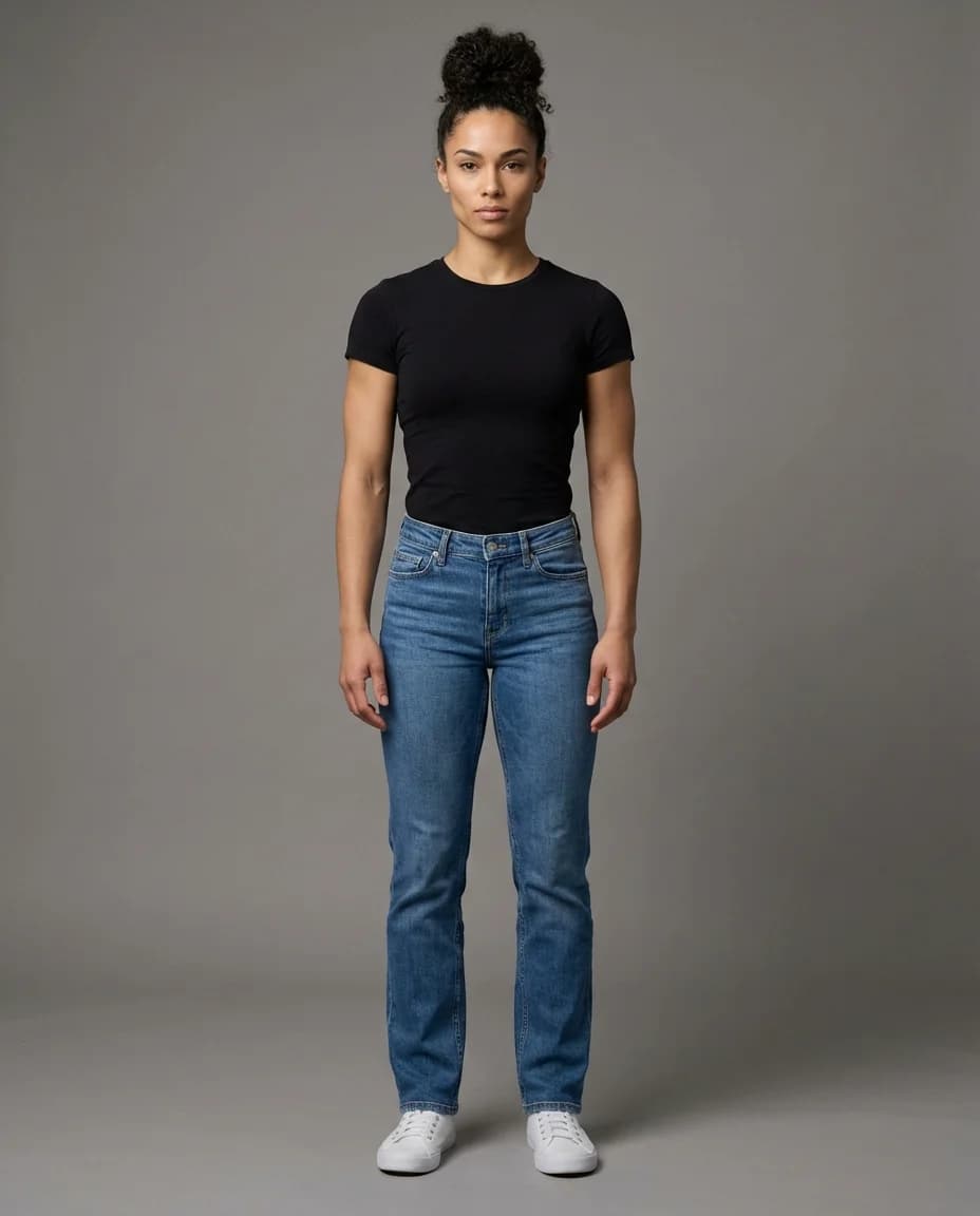 AI fashion photoshoot - yoga activewear model