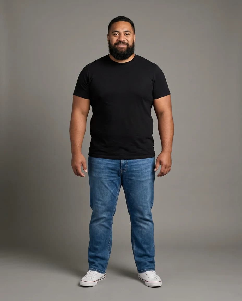 AI fashion photoshoot - inclusive sizing model