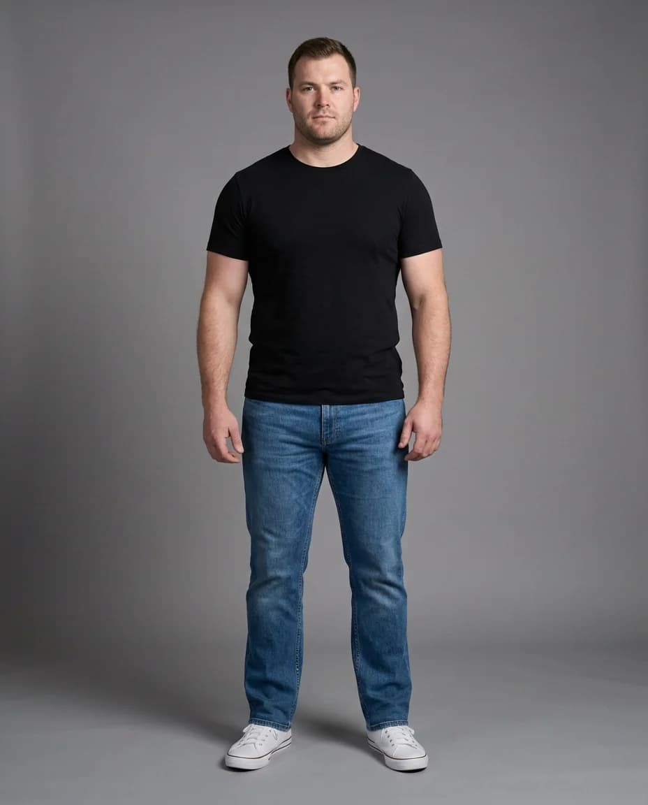 AI fashion photoshoot - plus-size lifestyle example