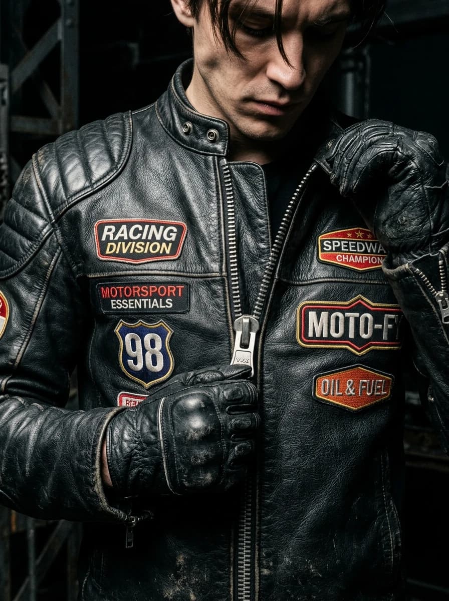 Bikercore / Motorcore fashion photography example 3