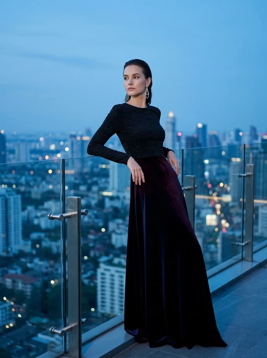 Blue Hour fashion photography example 2